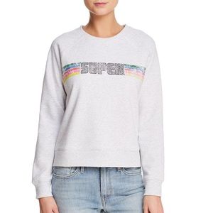 Rebecca Minkoff Super Graphic Grey Sweatshirt
